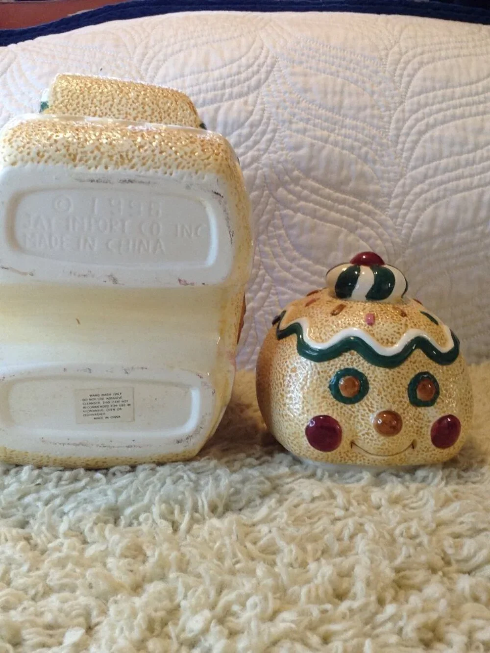 VTG '90's Jay Import Gingerbread Man Traditional Christmas Cabincore Grannycore